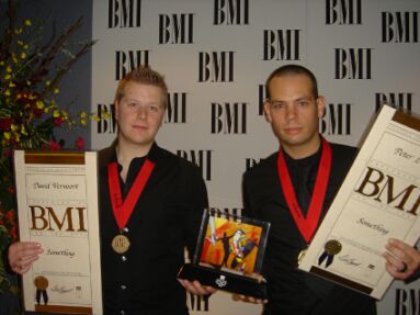 David Vervoort and Peter Luts at the BMI Awards
