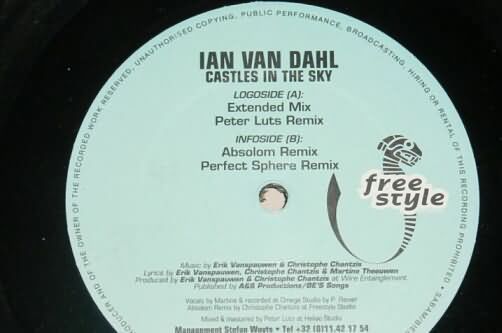Ian Van Dahl - Castles in the sky vinyl close-up